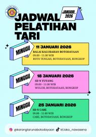 Dari Pemuda untuk Budaya, Jadwal Latihan Tari Loka Nawasena